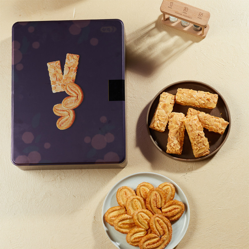 香港奇华蝴蝶酥扁桃仁条饼干礼盒197g进口零食品特产年货节日送礼,淘宝优惠券,粉丝福利购,淘宝优惠卷