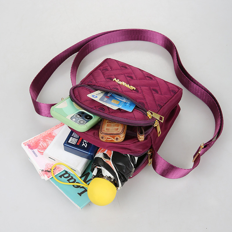 帆布包女斜挎2023年新款时尚潮流斜跨迷你小包包单肩超小牛津布包 - 图2