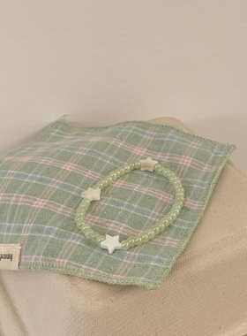 Purple forest原创手链。*葡萄星星…贝壳星绿色系手链手串