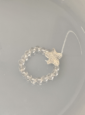 Purple forest原创串珠戒指*指尖的星星.* 戒环