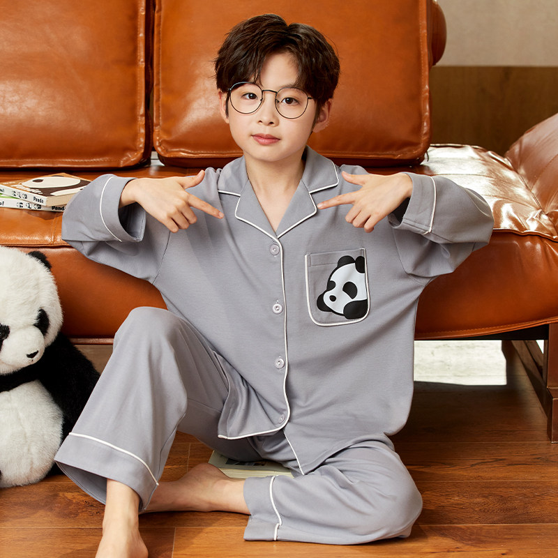 2026春秋新款儿童睡衣男童长袖精梳棉中大童套装男孩家居服皮卡丘,淘宝优惠券,粉丝福利购,淘宝优惠卷