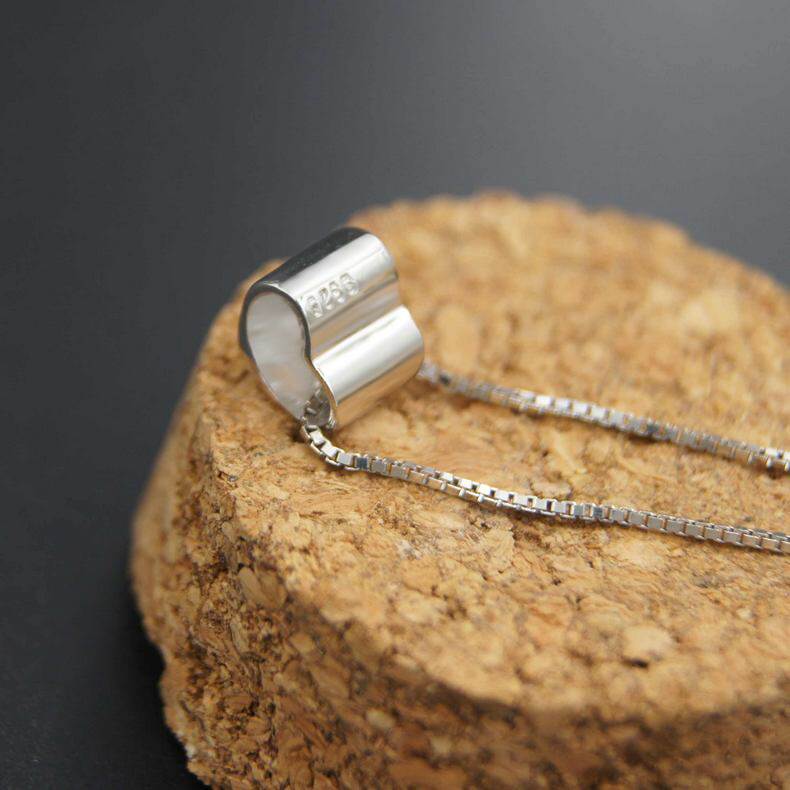 镶钻女日韩生日礼物送女友银项链 荻尔赫曼项链