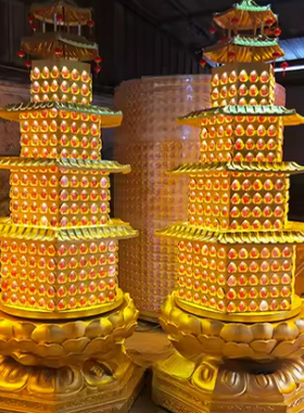 寺庙宝塔千佛灯电子功能佛灯塔佛堂求财供佛光明灯壁式智能灯灯墙