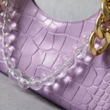 Сумка из жемчуга, цепь, аксессуары, металлическая дизайнерская подвеска, изысканный стиль, в западном стиле