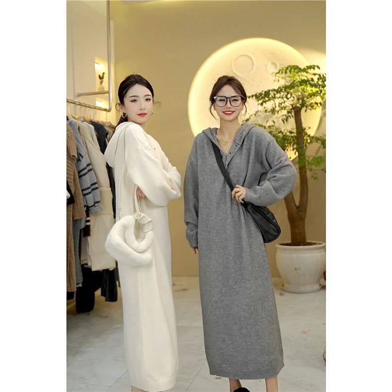 长裙新款子女打底毛衣秋冬感针织连衣裙连帽卫衣内搭新款,淘宝优惠券,粉丝福利购,淘宝优惠卷