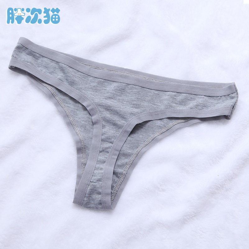软萌T裤性感低腰女士内裤糖果色底裤简约舒适款日系少女小内内_虎窝淘