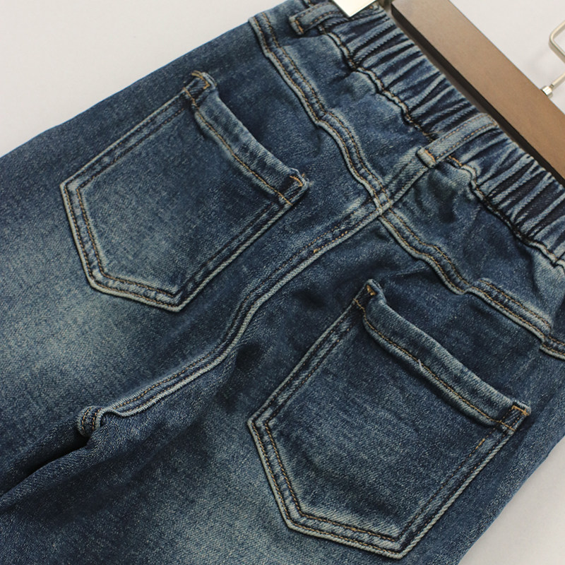 内销春秋款童装   男女童口袋撞色翻盖厚款阔腿牛仔裤   8c-2-2,淘宝优惠券,粉丝福利购,淘宝优惠卷