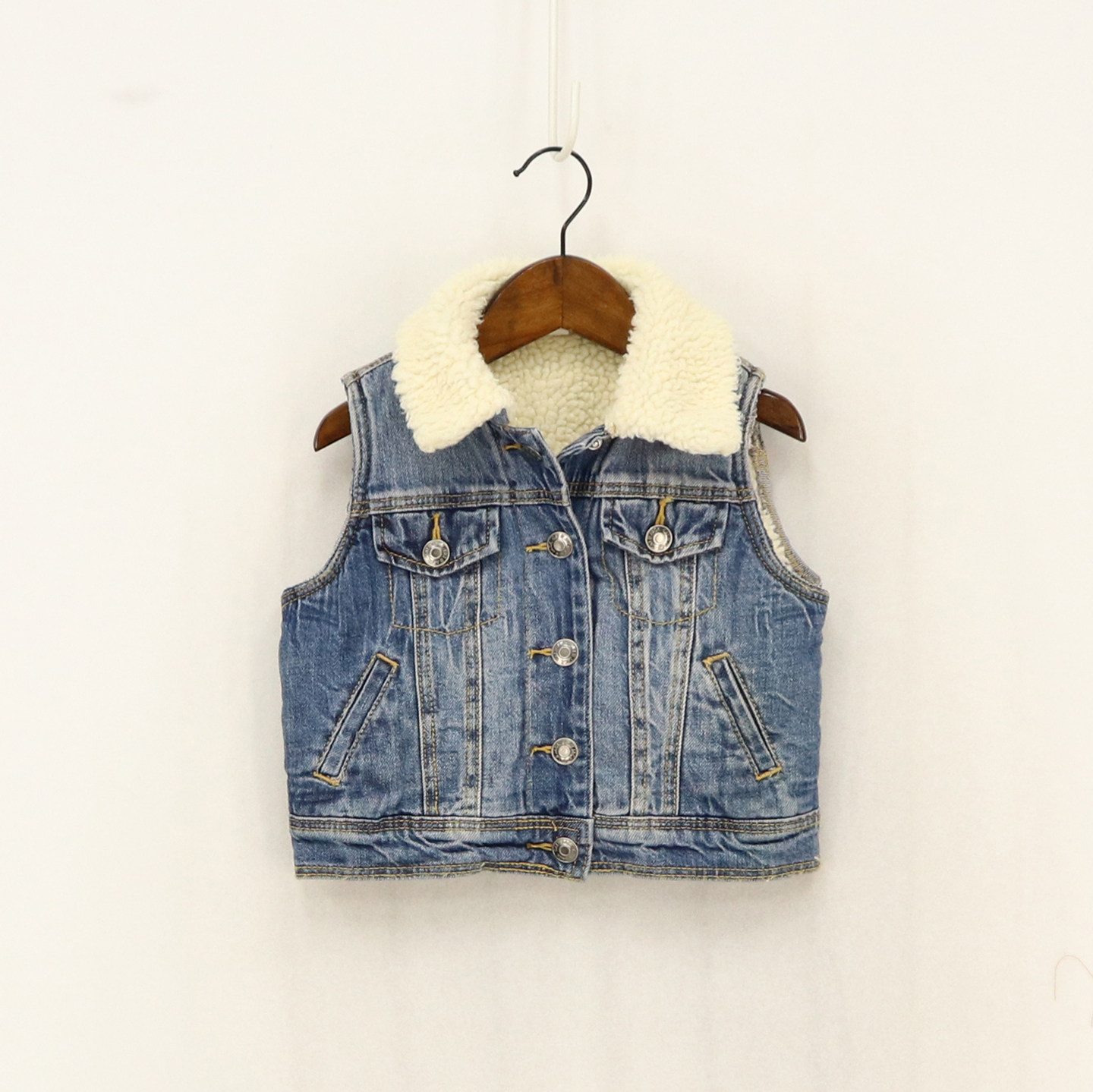 福利款欧美单秋冬款童装    五色男女童短款羊羔毛保暖灯芯绒马甲,淘宝优惠券,粉丝福利购,淘宝优惠卷