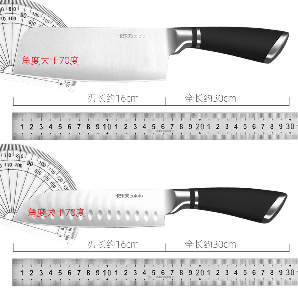 不锈钢菜刀家用水果刀切片刀切肉切菜厨房刀具斩砍骨锋利大刀小刀 - 图3
