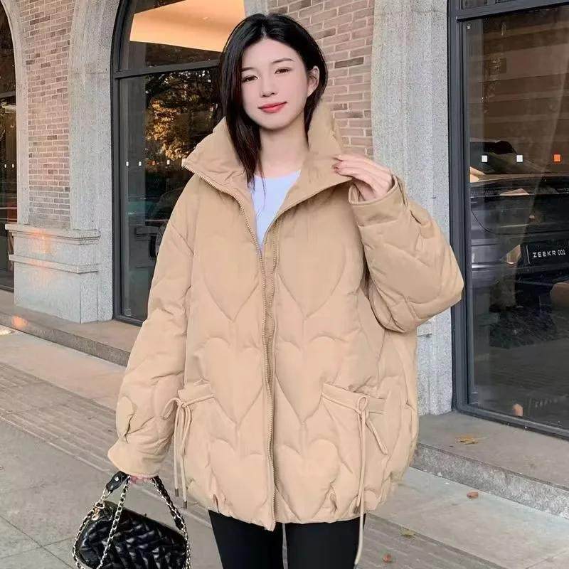 胖mm冬装棉衣女洋气炸街盐系大码保暖减龄韩系时尚200斤立领棉袄,淘宝优惠券,粉丝福利购,淘宝优惠卷