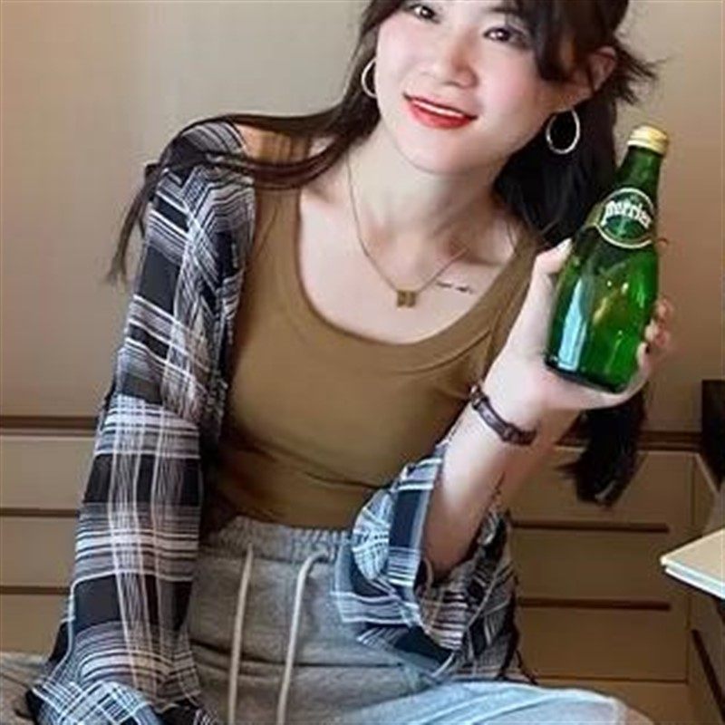 胖mm夏装纯色显瘦宽松大码时髦200斤背心女气质坑条减龄时尚上衣,淘宝优惠券,粉丝福利购,淘宝优惠卷