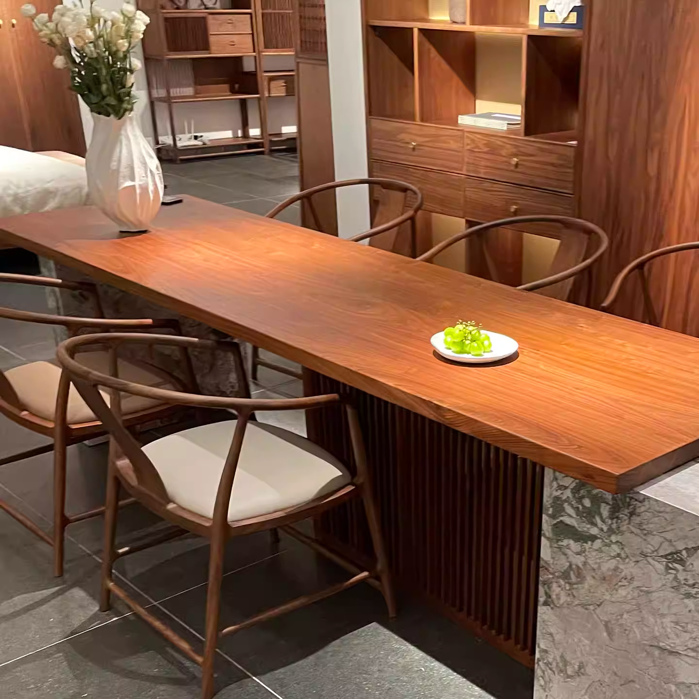 2026新款客厅高端黑胡桃木茶桌烧水壶一体嵌入式无界实木茶台,淘宝优惠券,粉丝福利购,淘宝优惠卷