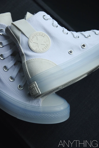 [Converse匡威 All Star  CX纯白色果冻底高帮帆布鞋 172471C]