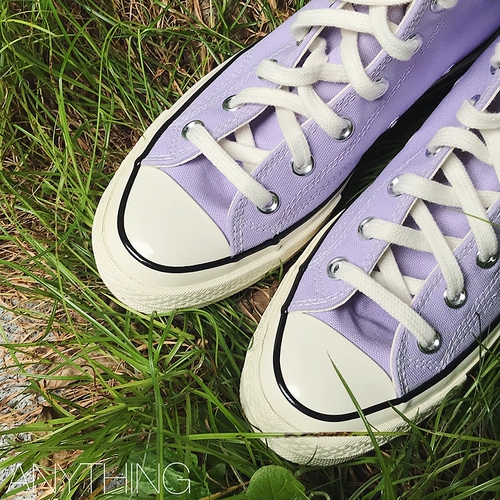 CONVERSE Высокие туфли Converse 1970-х годов из парусины таро-фиолетового сиреневого цвета Faye Wong в том же стиле 167862C