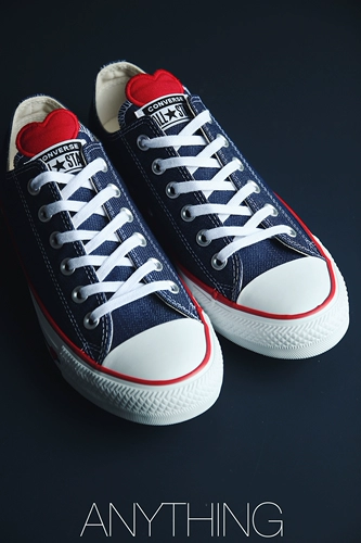 Converse, конверсы, высокие тканевые туфли на день Святого Валентина