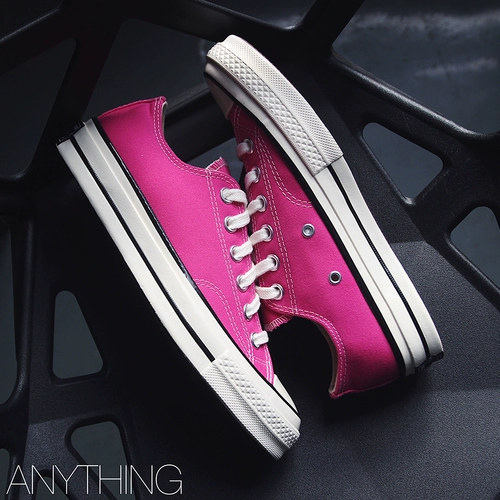 Converse, конверсы, розовые низкие тканевые эспадрильи подходит для мужчин и женщин