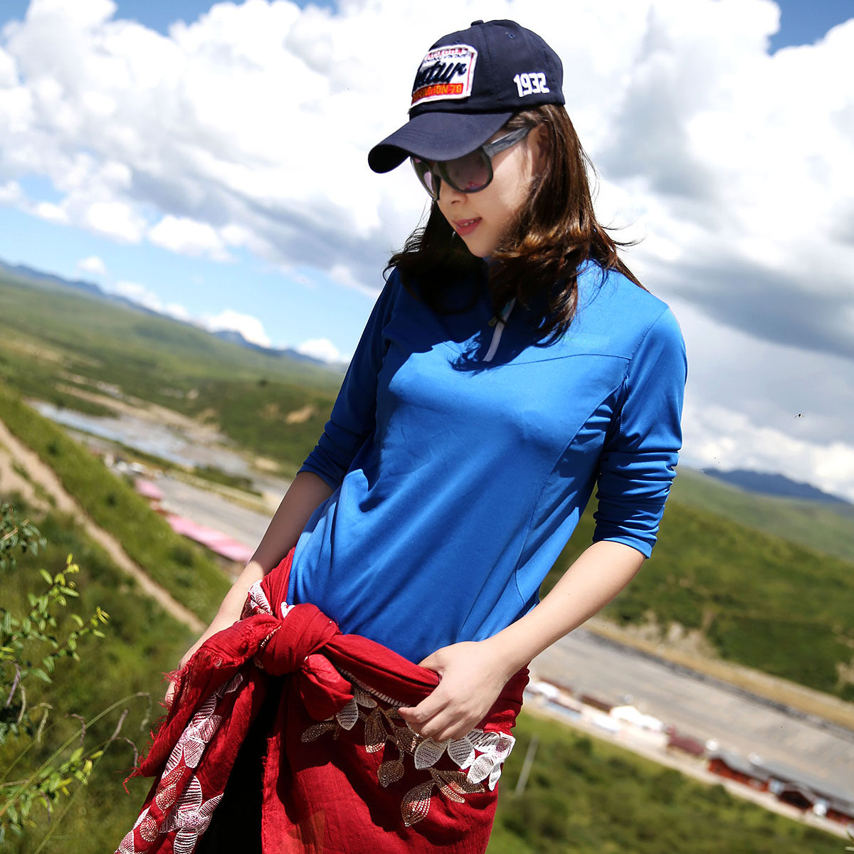 雪丘岛户外新款纯色速干衣快干衣户外徒步登山休闲T恤修身长袖女,淘宝优惠券,粉丝福利购,淘宝优惠卷