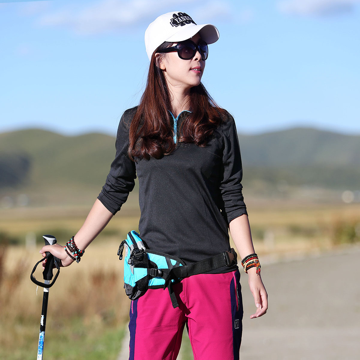 雪丘岛户外新款纯色速干衣快干衣户外徒步登山休闲T恤修身长袖女,淘宝优惠券,粉丝福利购,淘宝优惠卷