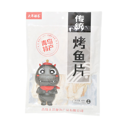 大洋烤鱼片即食海鲜干货青岛特产400g孕妇儿童健康零食 - 图2