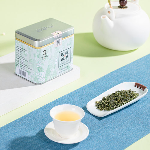 【买2送1】谢裕大珍珠绿茶黄山毛峰原料特级炒青浓香口粮茶60g - 图3