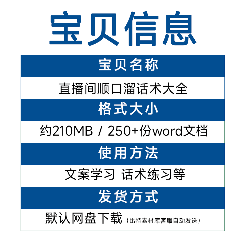 顺口溜直播话术大全新人主播聊天互动卖货留人文案大全喊麦口才-图0