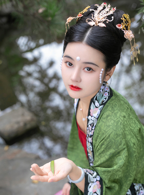 古风汉服影视剧花钿珍珠