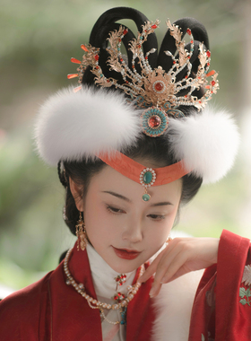 后雨山古风汉服冬季卧兔儿百搭