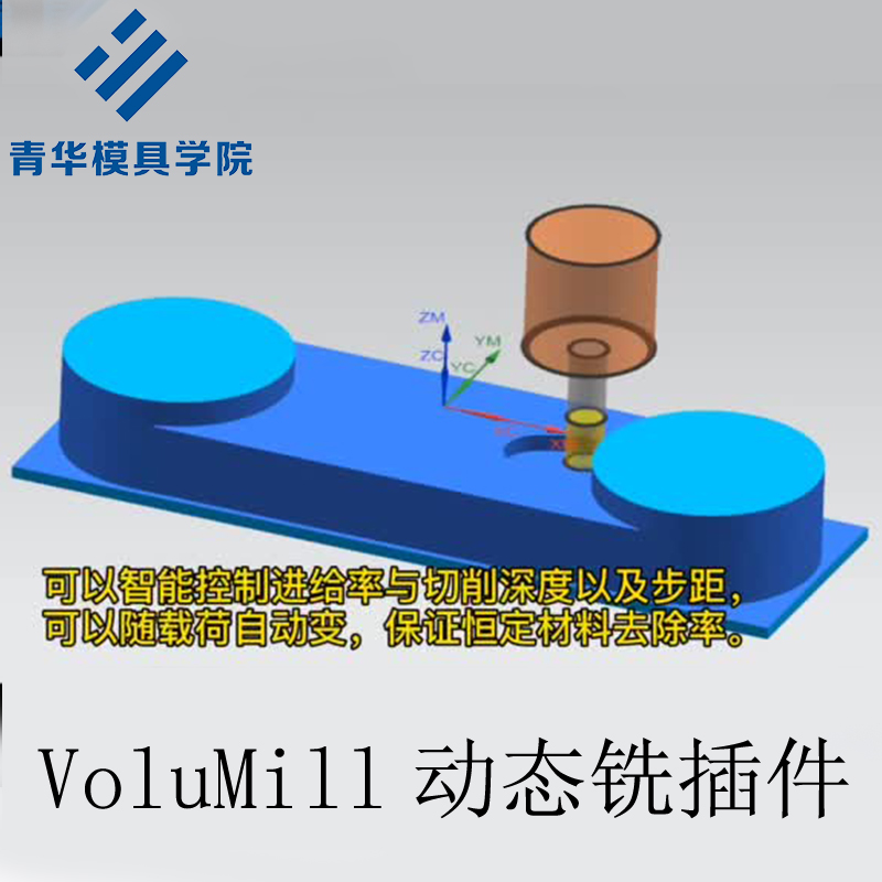 UG/NX数控软件插件 VoluMill动态铣插件安装包 刀具侧刃削切技巧 - 图1