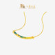 Zhou Taisheng National Treasure Co-branded | Qianli Jiangshan Gold Necklace Women's Pure Gold Alluring Smile Set Chain Pendant
