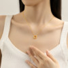 Chow Tai-sheng Möbius ring gold ring hard gold twisted arm plain ring pure gold ring as birthday gift for girlfriend