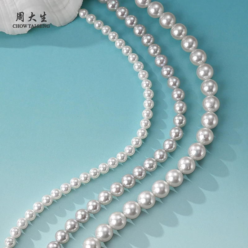 周大生珍珠项链akoya正圆强光海水珠锁骨链生日礼物送女友送妈妈 - 图3