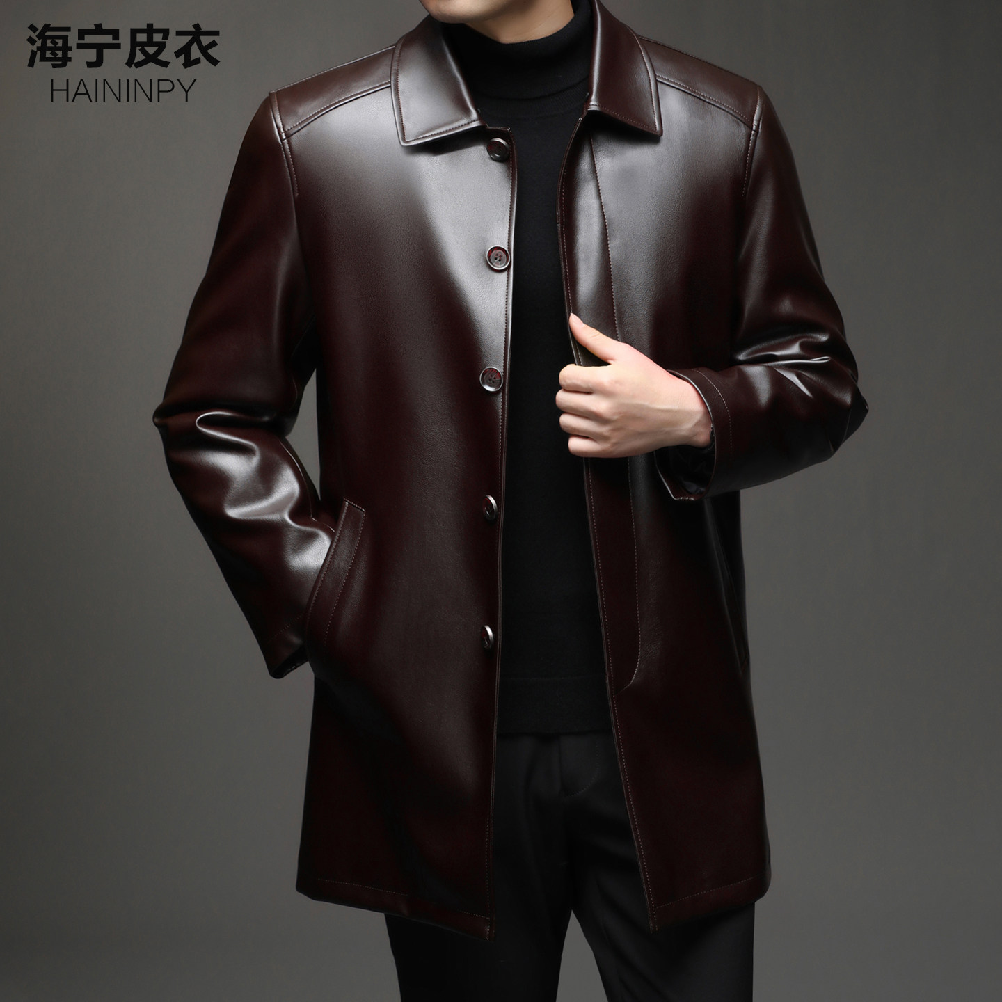 冬装海宁真皮皮衣男士绵羊皮加厚夹克中老年皮草男装貂皮大衣外套,淘宝优惠券,粉丝福利购,淘宝优惠卷