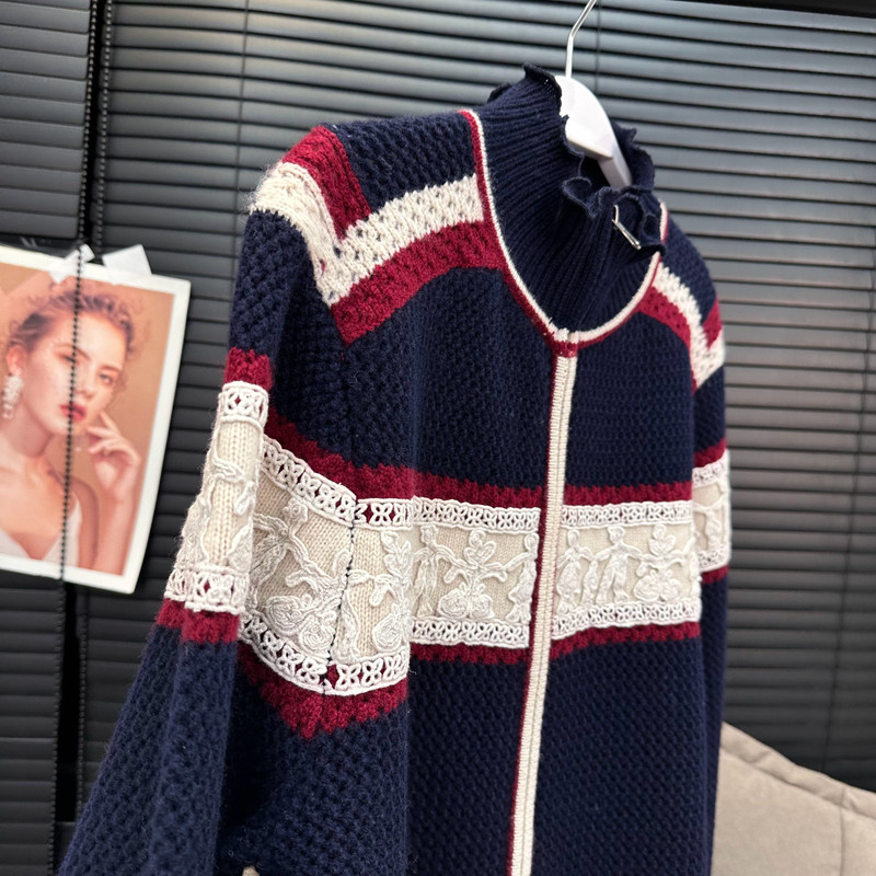 章章12/28RL全羊毛老钱立体刺绣学院毛衣开衫,淘宝优惠券,粉丝福利购,淘宝优惠卷