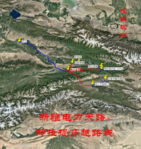 Xinjiang Ili Power Tianluanera Self-driving crossing the travel navigation map Auvi track route