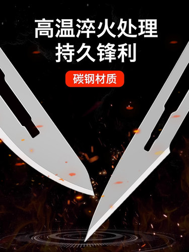 11号23号刀片非手术手刀片34号刀柄手机维修雕刻刮毛刺边汽车贴膜 - 图1