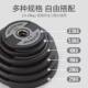 Black rubber-coated barbell plates for commercial gyms and home use rubber-coated large hole 5cm men's dumbbell plates Olympic pole hand grip plates