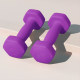 Dynamic point plastic dipped frosted hexagonal dumbbells for home arm training