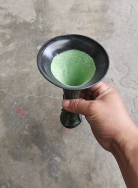 仿古青铜器工艺摆件西周兽面纹小圆花觚英爵烟云涧紫器铜莱马柏成