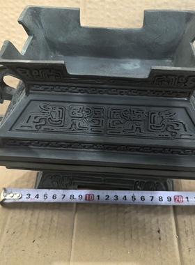 青铜器仿古摆件婚庆影视道具文庙祭祀用铜制器具簠