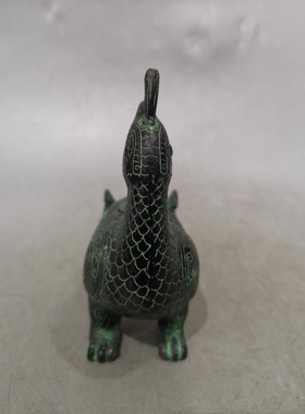 吉祥如意尊青铜器工艺摆件晋侯鸟尊收藏品紫器铜莱马柏成洛阳英爵