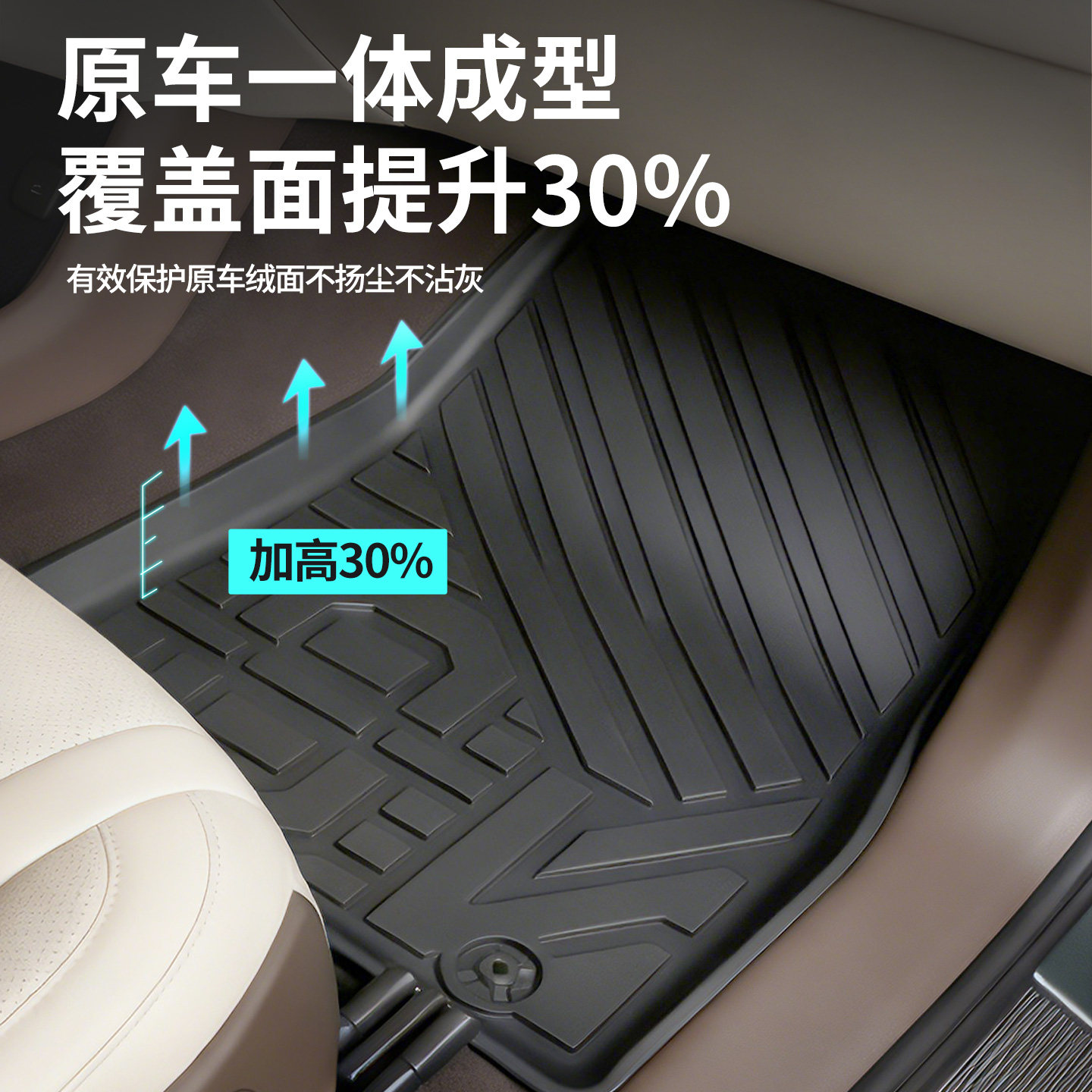 御马腾势TPE脚垫适用腾势Z9 GT N9 D9腾势N7 N8 N8L汽车包围脚垫