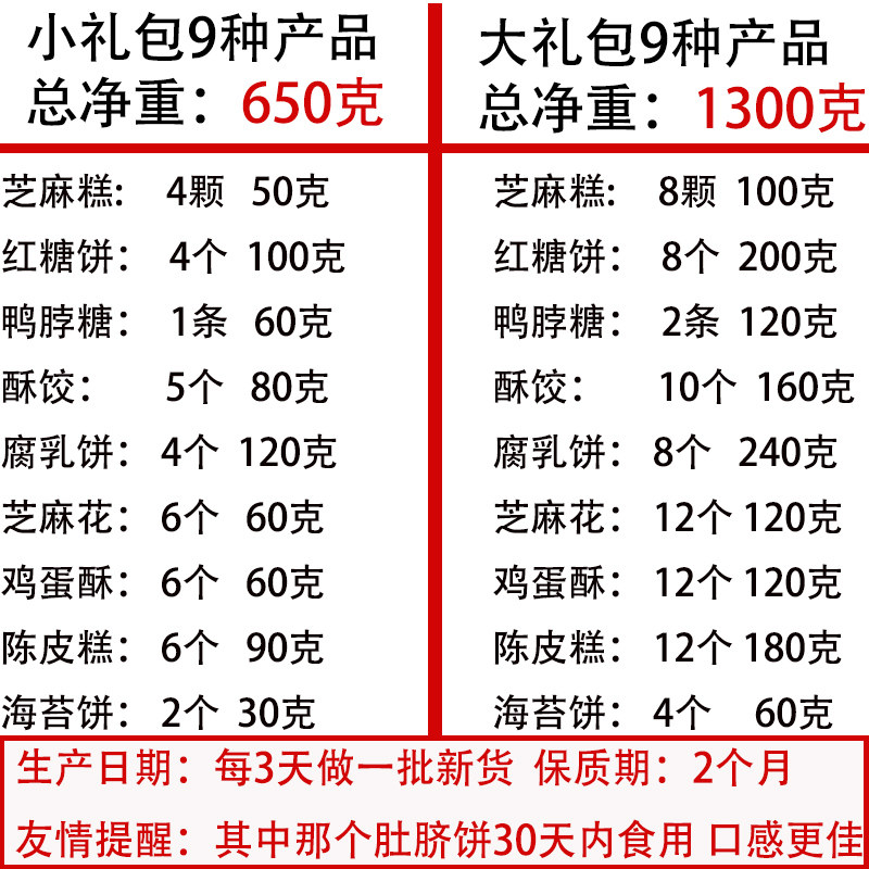 广东潮汕特产礼盒手信过年送人年货送礼走亲戚新年礼盒装食品礼包_虎窝淘