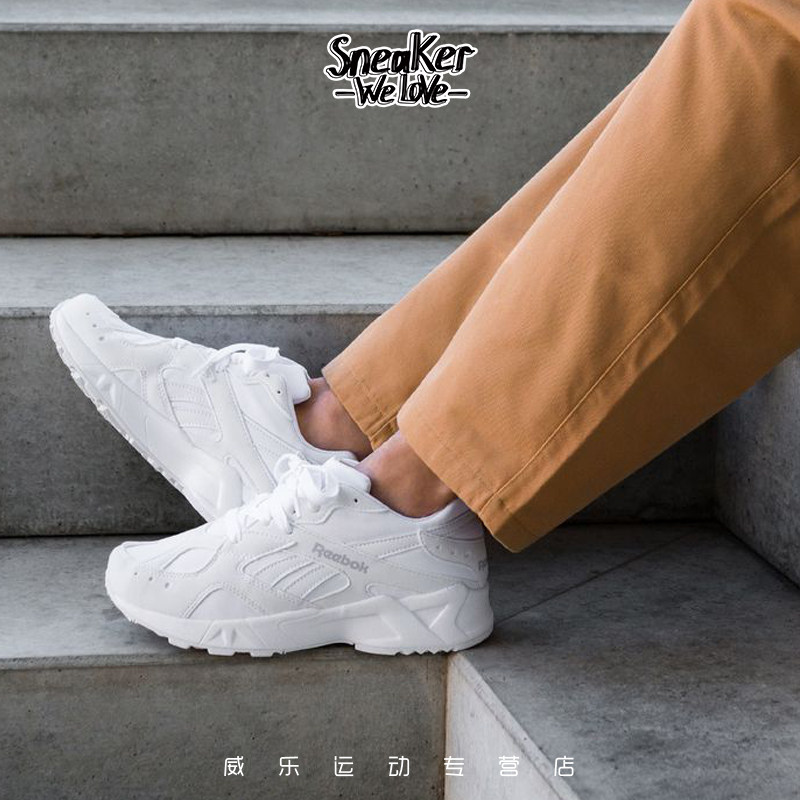 reebok aztrek黑白复古老爹休闲鞋 威乐运动板鞋/休闲鞋
