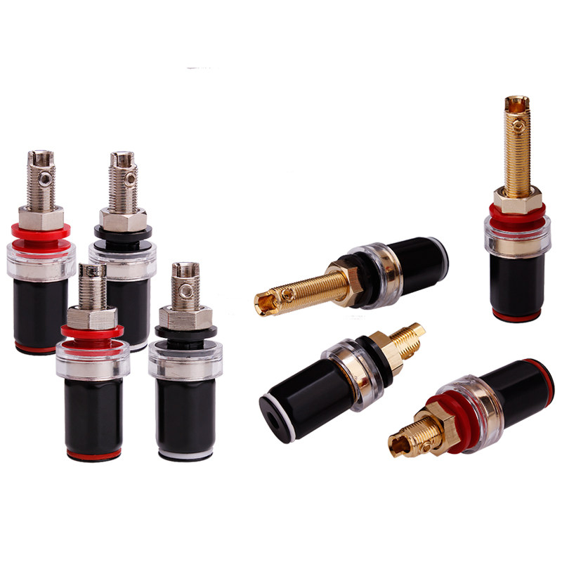 发烧纯铜镀金功放音箱免焊接线柱 HIFI音响香蕉插座长尾接线柱DIY,淘宝优惠券,粉丝福利购,淘宝优惠卷