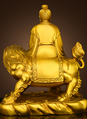 纯黄铜太乙真人摆件太乙救苦天尊