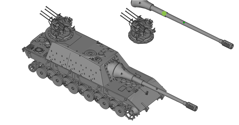 1/72 1/144 1/48 1/64 E100 SUPER TANK DESTROYE坦克树脂模型-图0