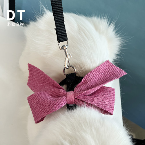 可调节猫咪外出防挣脱牵引绳工字型防走丢遛猫神器小型犬狗链猫绳 - 图2