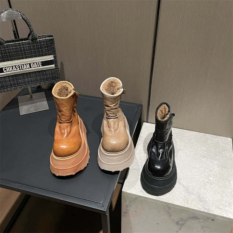 美拉德2024冬季米奇头雪地靴女厚底羊羔毛皮毛一体保暖棉靴短靴,淘宝优惠券,粉丝福利购,淘宝优惠卷