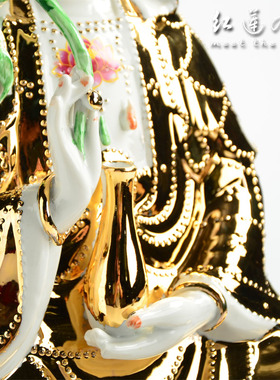 观音菩萨陶瓷摆件佛具用品
