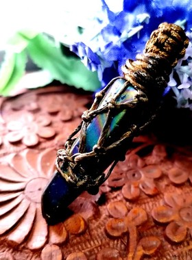 项链天然原石手工编织